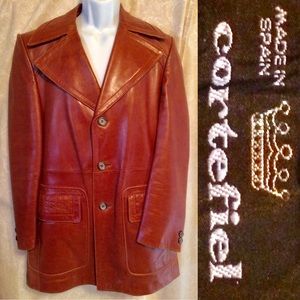 cortefiel leather jacket